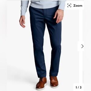 Charles Tyrwhitt Classic Fit Ultimate Non-Iron Slacks 32x34 Blue
